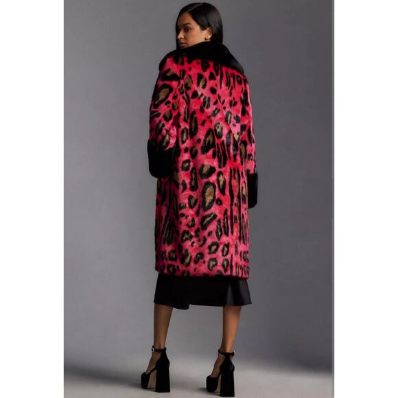 Maeve by Anthropologie Leopard Fur Coat - Picture 2 of 8